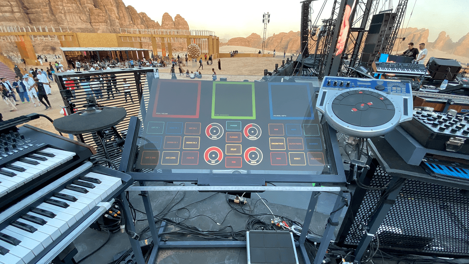 DJ interactive table made with PCAP touch technology